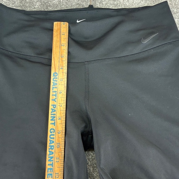 Nike Dri Fit Black Pull On Pants Womens L Low Rise Athletic Active Sweats - Picture 2 of 12